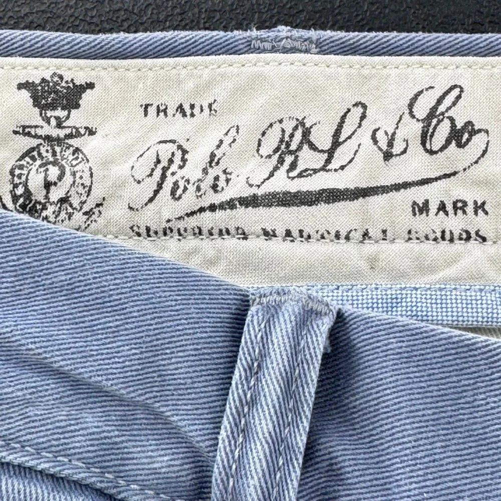 Polo Ralph Lauren Mens Slim‎ GI Fit Blue Cotton Twill Chino Pants 38x34